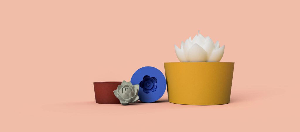 Moules en silicone pour les bougies et fondants